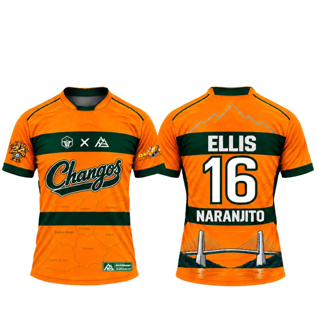 Camiseta Oficial de Jugador Changos de Naranjito 26-27