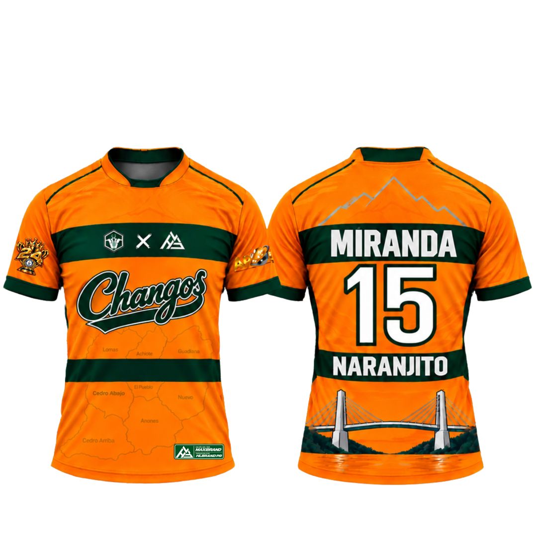 Camiseta Oficial de Jugador Changos de Naranjito 26-27