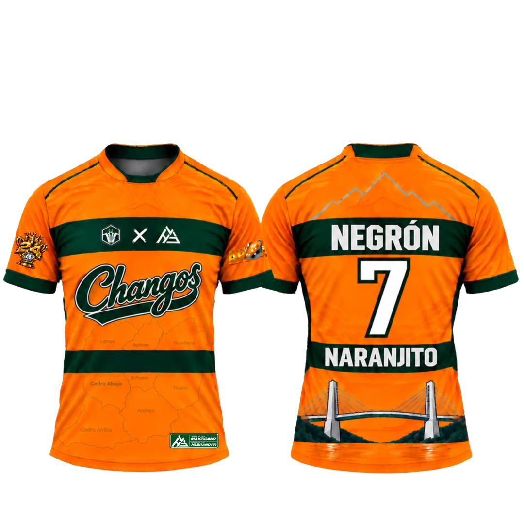 Camiseta Oficial de Jugador Changos de Naranjito 26-27