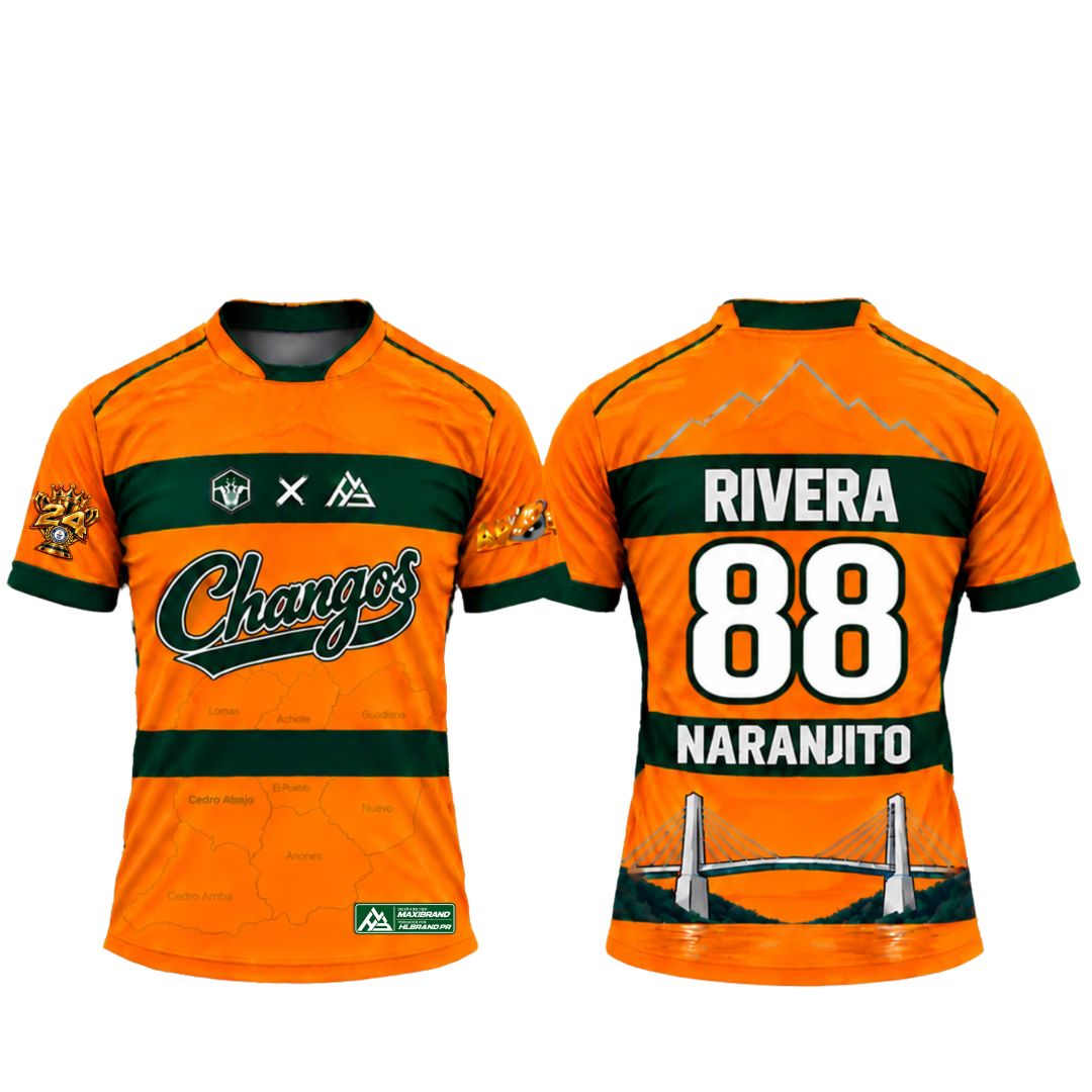 Camiseta Oficial de Jugador Changos de Naranjito 26-27