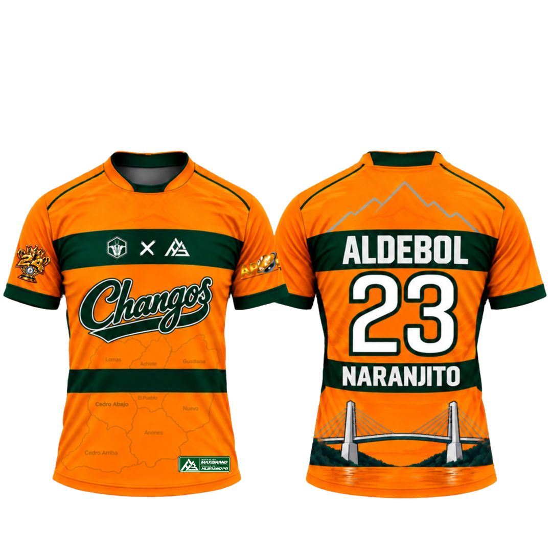 Camiseta Oficial de Jugador Changos de Naranjito 26-27