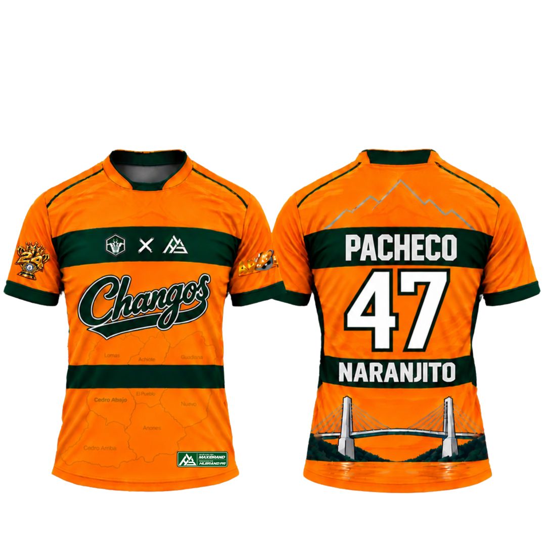 Camiseta Oficial de Jugador Changos de Naranjito 26-27