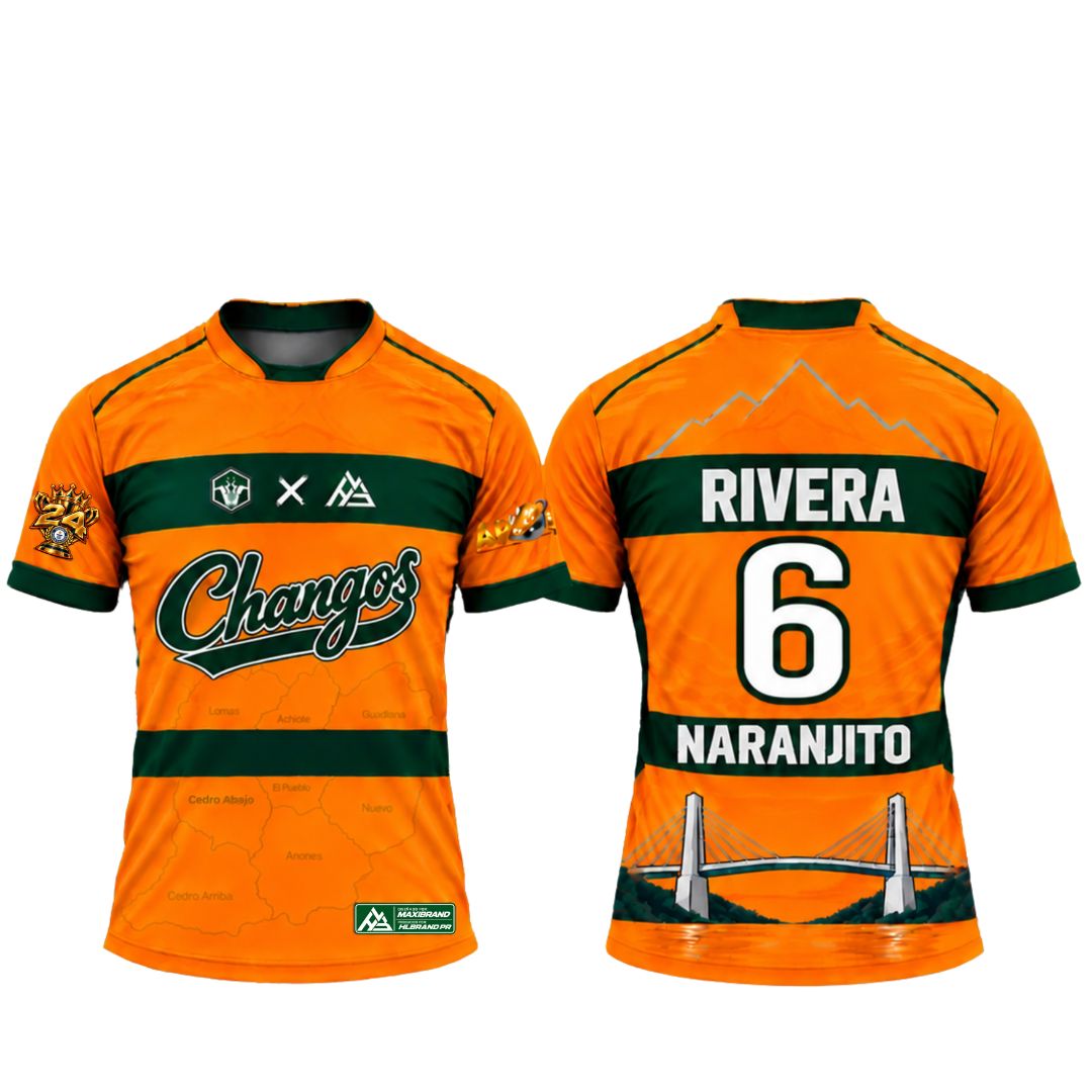 Camiseta Oficial de Jugador Changos de Naranjito 26-27