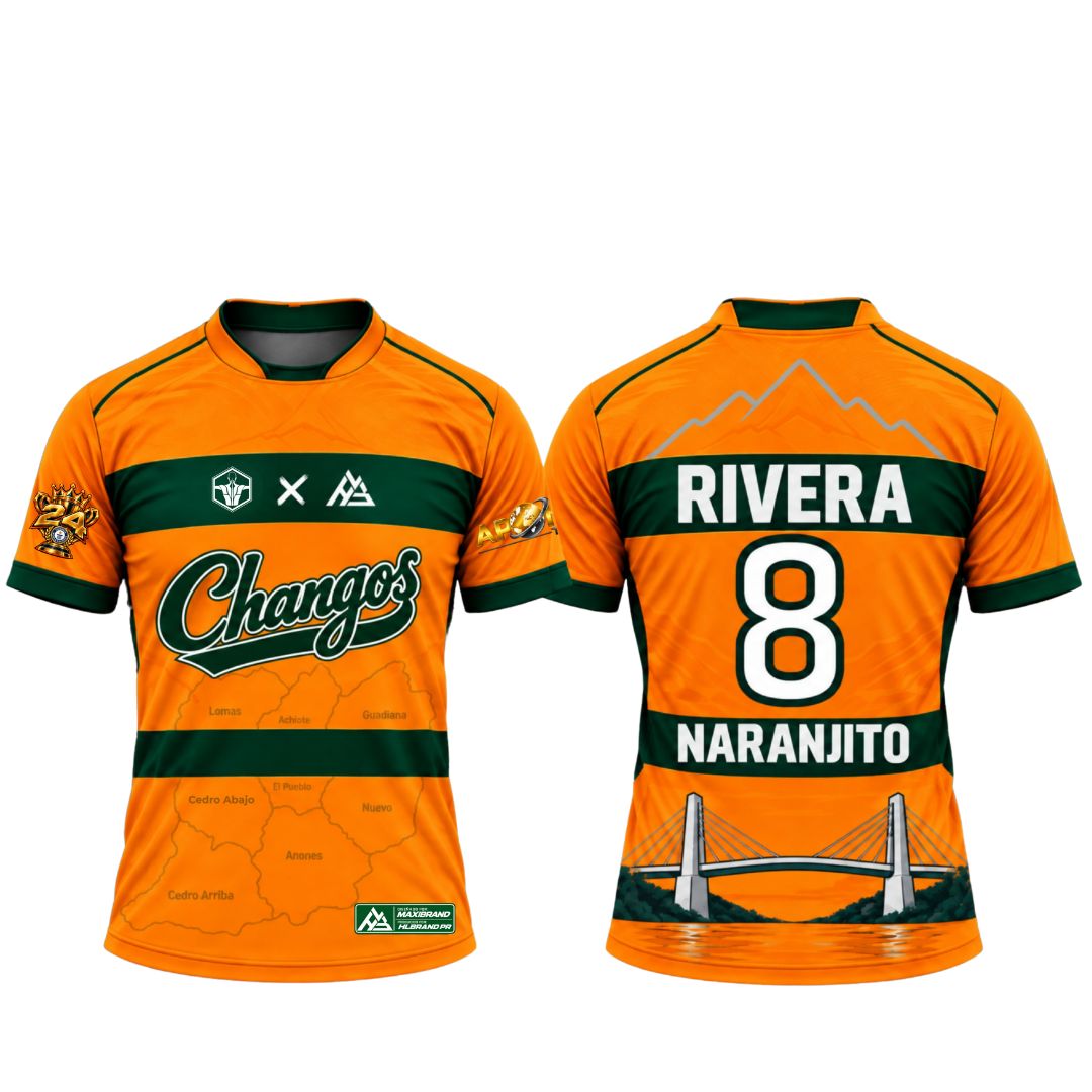 Camiseta Oficial de Jugador Changos de Naranjito 26-27